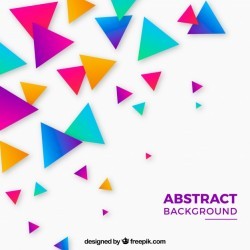 Colorful triangles background