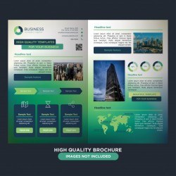 Colorful vibrant brochure for business