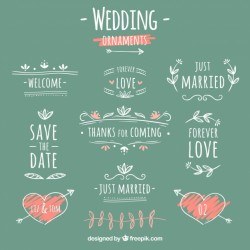 Creative wedding ornament collection