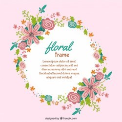 Cute floral frame