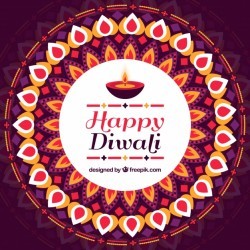 Decorative happy diwali decorative background