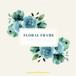 Floral frame background