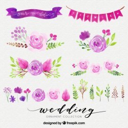Floral wedding elements