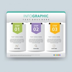 Folder infographic vector illustration design