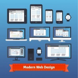 Modern responsive web design on all mobile devices