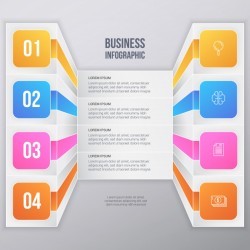 Muticolor Business Infographic Template Design