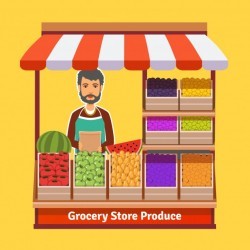 Produce shop keeper
