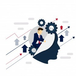 Smart System Businessman Strategy Illustration Concept