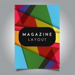 Vector Abstract Magazine Layout Template Designs
