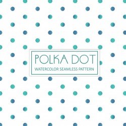Watercolor Polka Dot Background