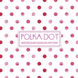 Watercolor Polka Dot Background