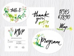 Wedding graphic set