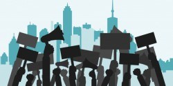 Concept for protest, revolution, conflict