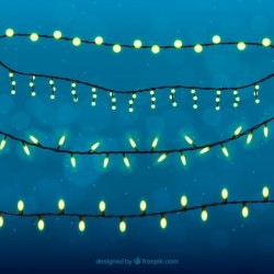 Elegant set of christmas lights
