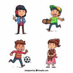 Funny kids character collection