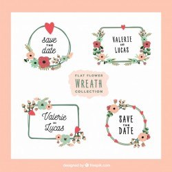 Lovely pack of flower wreaths