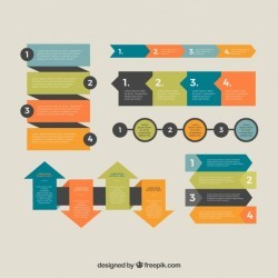 Modern pack of infographic elements
