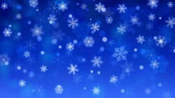 Beautiful snowflake with blue background