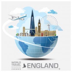 England travel vector