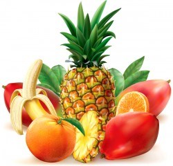 Juicy tropical fruit
