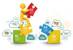 People with infographic creative vectors 04