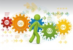 People with infographic creative vectors 07
