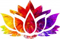Topaz Ruby Sapphire Lotus Flower Silhouette Icons PNG
