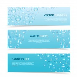 Water Drops Banners