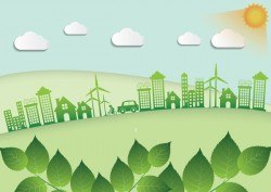 Green ecology friendly infographic design vector 05