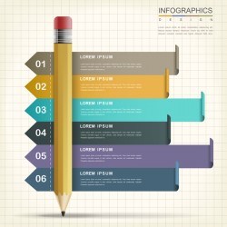 Vector education infographic template material 01