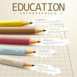 Vector education infographic template material 02