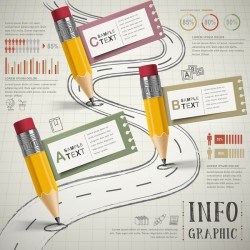 Vector education infographic template material 07