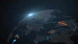 Globalization technology concept vectors background 06