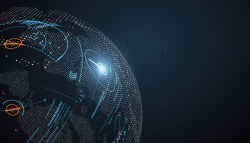 Globalization technology concept vectors background 05