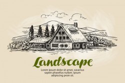 Farming hand drawing background vectors 09