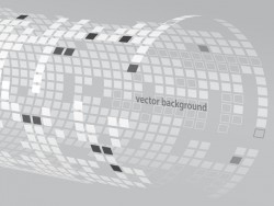 Back tubes with white background vector 02