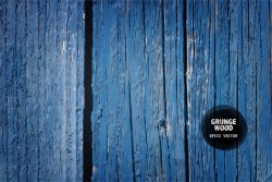 Blue wood grunge texture background vector