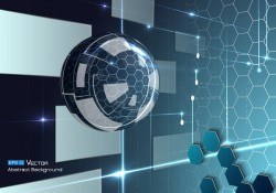 Future technology background creative design 08