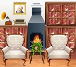 Indoor decorations design vectors set 16