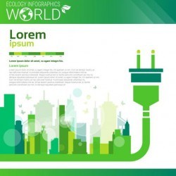 Ecology world infographics design vector 18