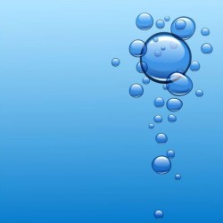 Bubbles with water background vector 04
