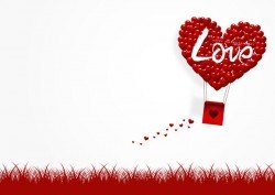 Happy Valentines Day Greeting card with origami vector 07