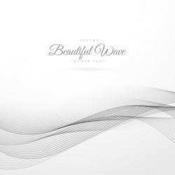 Abstract wavy lines with white background vector 06