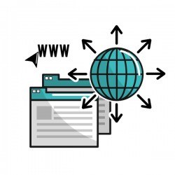 Network internet business template vector design 08