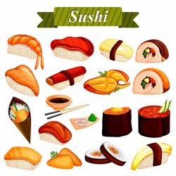 Sushi vector design