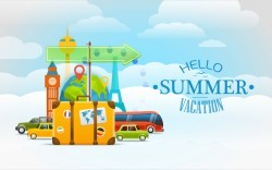 Vacation travelling concept