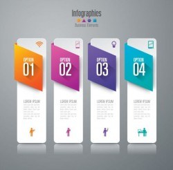 Vector banner with option infographic template 13