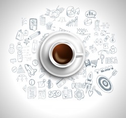 Coffee infographics creative design vector 06