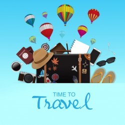 Creative travel template vectors material 06