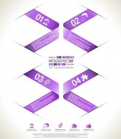 minimal infographic elements template vector 13